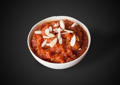 54.  Gajjar Halwa med is /89,- Gajjar Halwa With Ice-cream