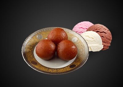 53.   Gulab Jamun med is /89,- Gulab Jamun With Ice-cream